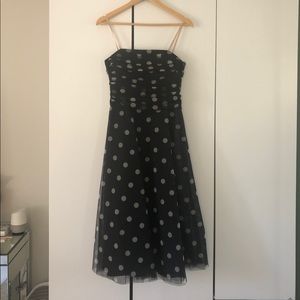 BCBG Strapless Polkadot
